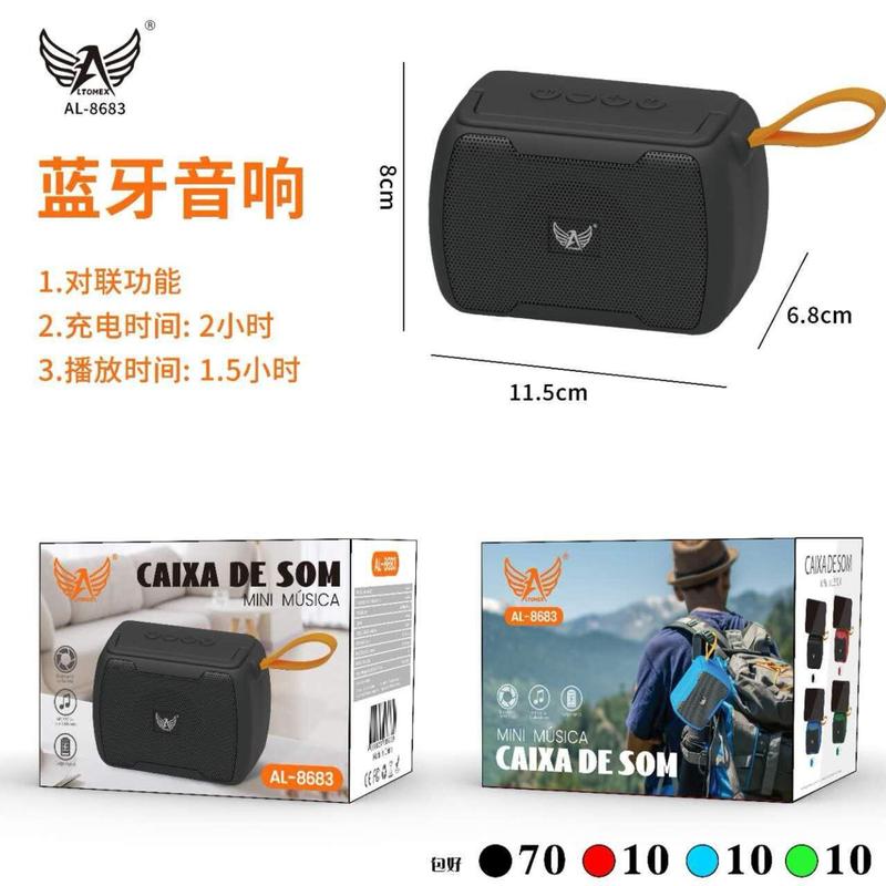 Caixa de som Mini música al-8683 ltomex - Caixa de Som Bluetooth